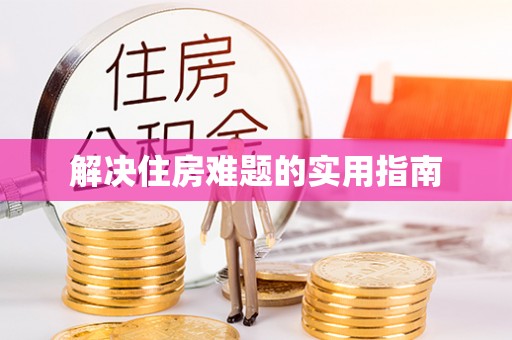 南州解决住房难题的实用指南