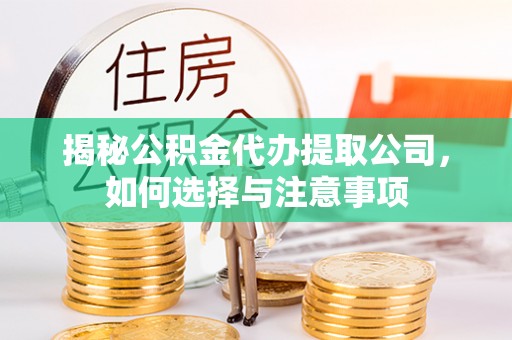 南州揭秘公积金代办提取公司，如何选择与注意事项