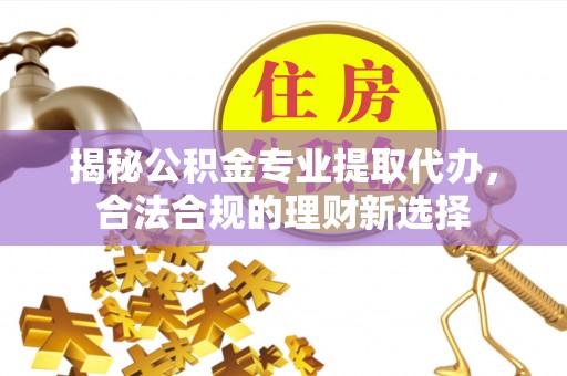 南州揭秘公积金专业提取代办，合法合规的理财新选择